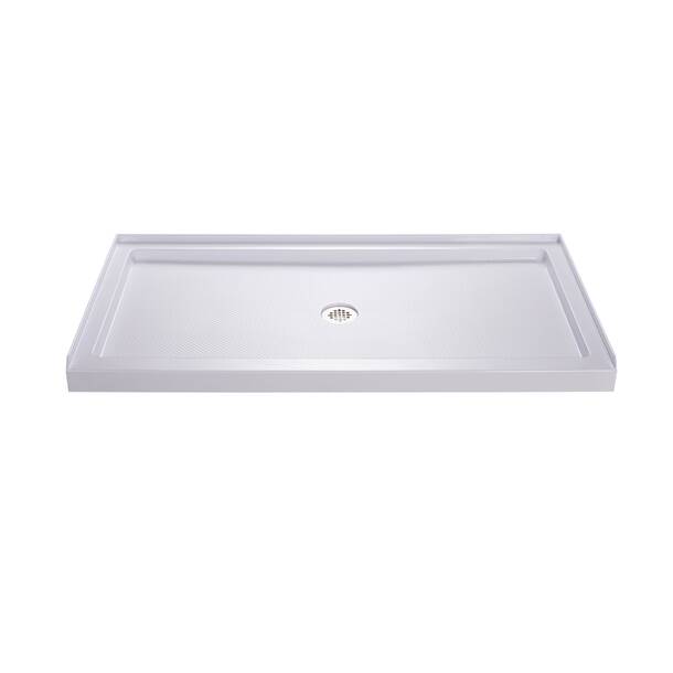 DreamLine SlimLine 36" W X 36" D Double Threshold Shower Base & Reviews ...